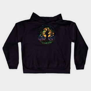 The Party Tree by Night - Whimsical - Fantasy Kids Hoodie